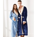 Warm Spa robes micro flannel unisex women and men  Bath Robe Winter nightwear